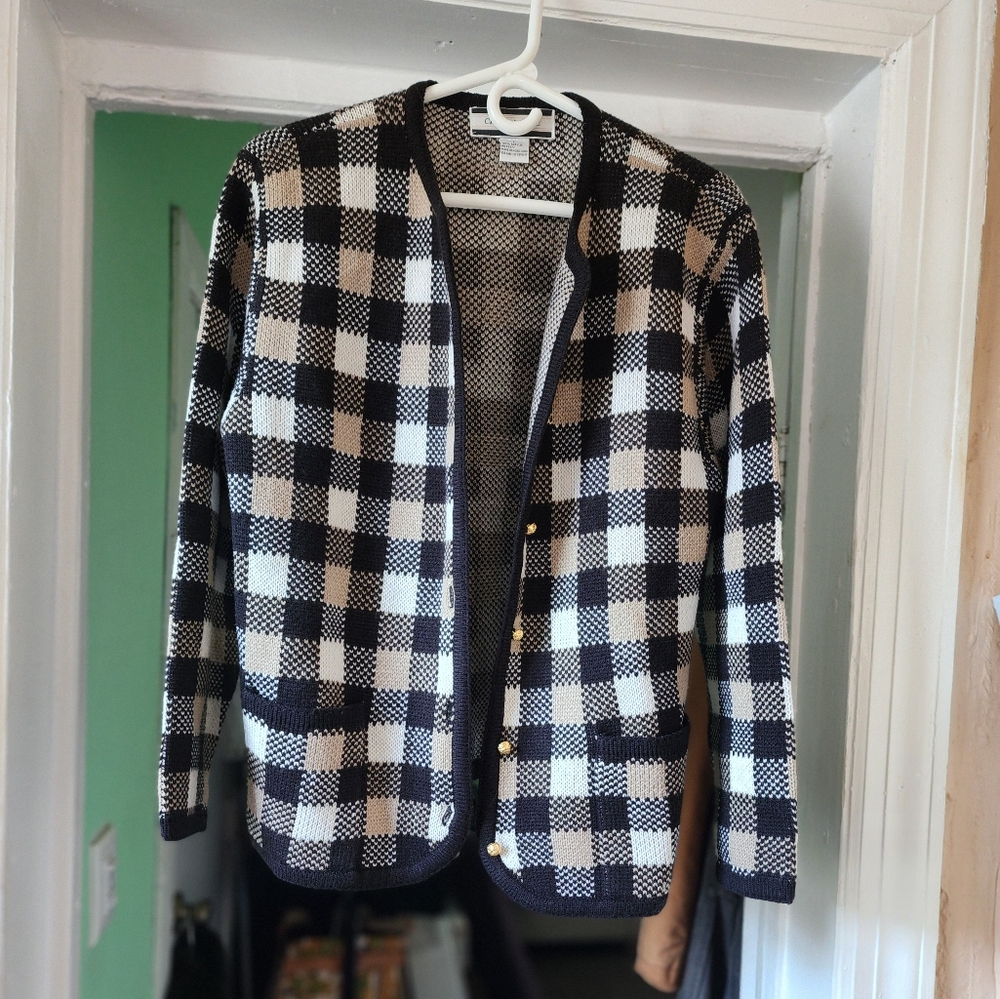 Crystal Kobe Short Button-Down Soft Stretchy Swea… - image 1